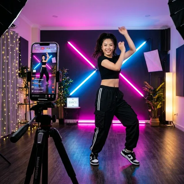 Idol kiếm tiền trên TikTok Live